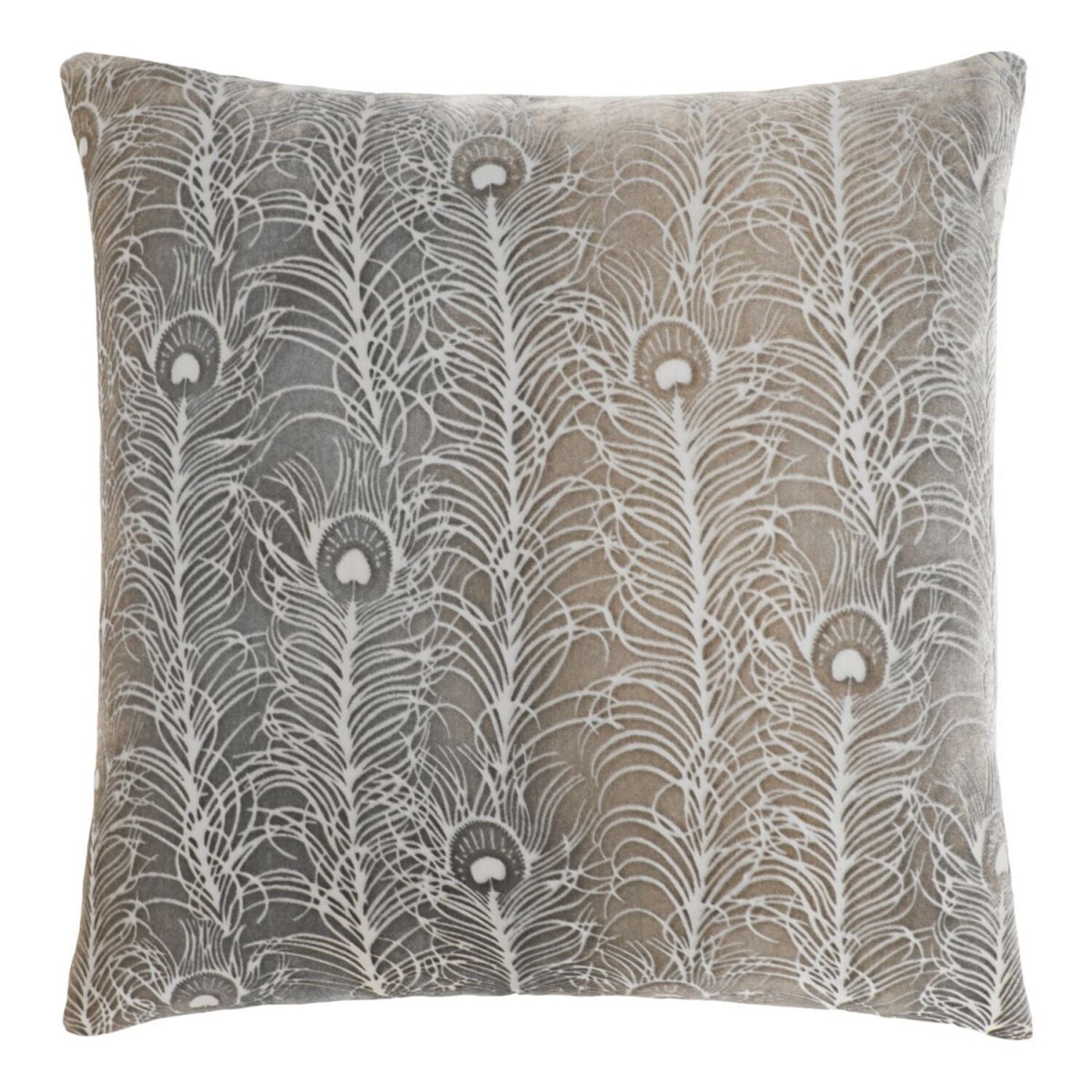 Fig Linens - Coyote Peacock Feather Decorative Pillow by Kevin O'Brien Studio