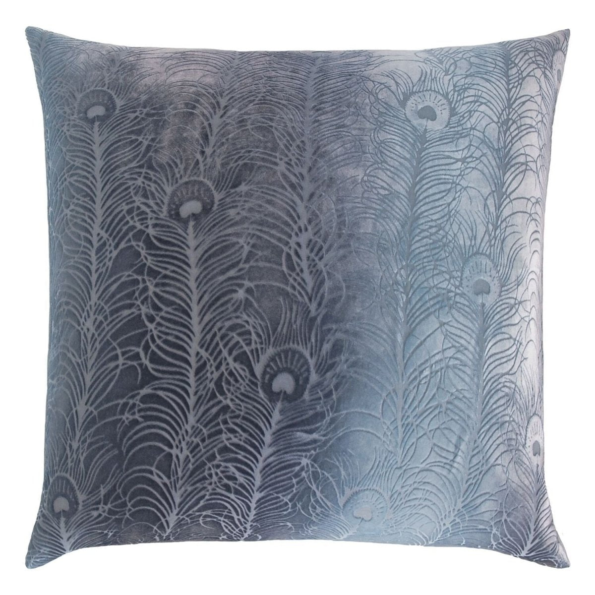 Dusk Peacock Feather Pillow by Kevin O'Brien Studio | Fig Linens