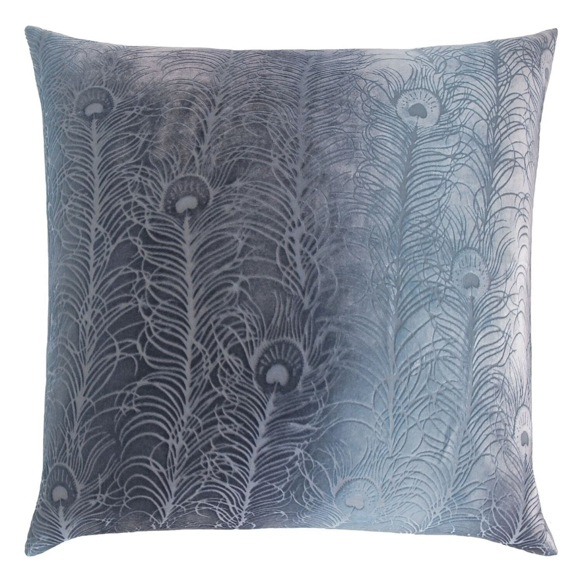 Dusk Peacock Feather Pillow by Kevin O&#39;Brien Studio | Fig Linens 