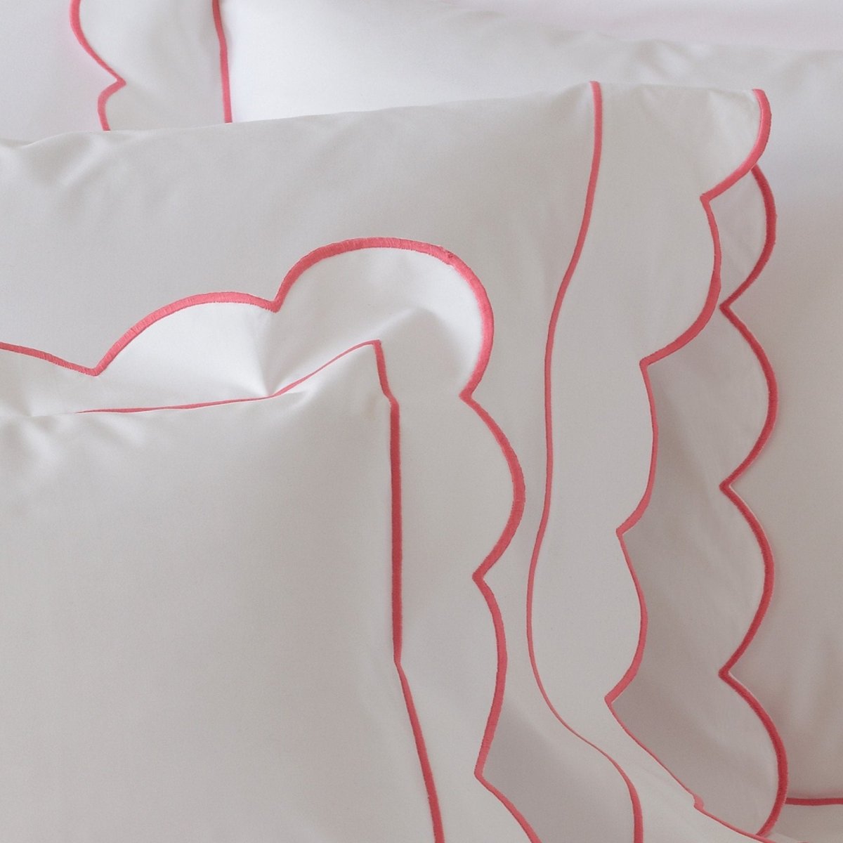 fig linens - matouk - butterfield coral bedding - Pillowcases and shams