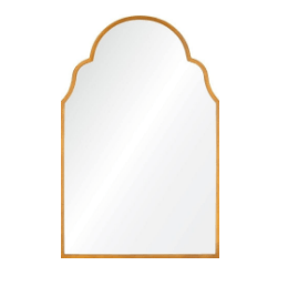 Mirror Image Home - Antiqued Gold Leaf Iron Arch Mirror | Fig Linens