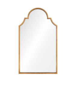 Distressed Gold Leaf Iron Wall Mirror by Mirror Image Home | Fig Linens