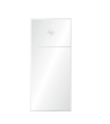 Mirror Image Home - Trumeau Mirror with Etched Star | Fig Linens