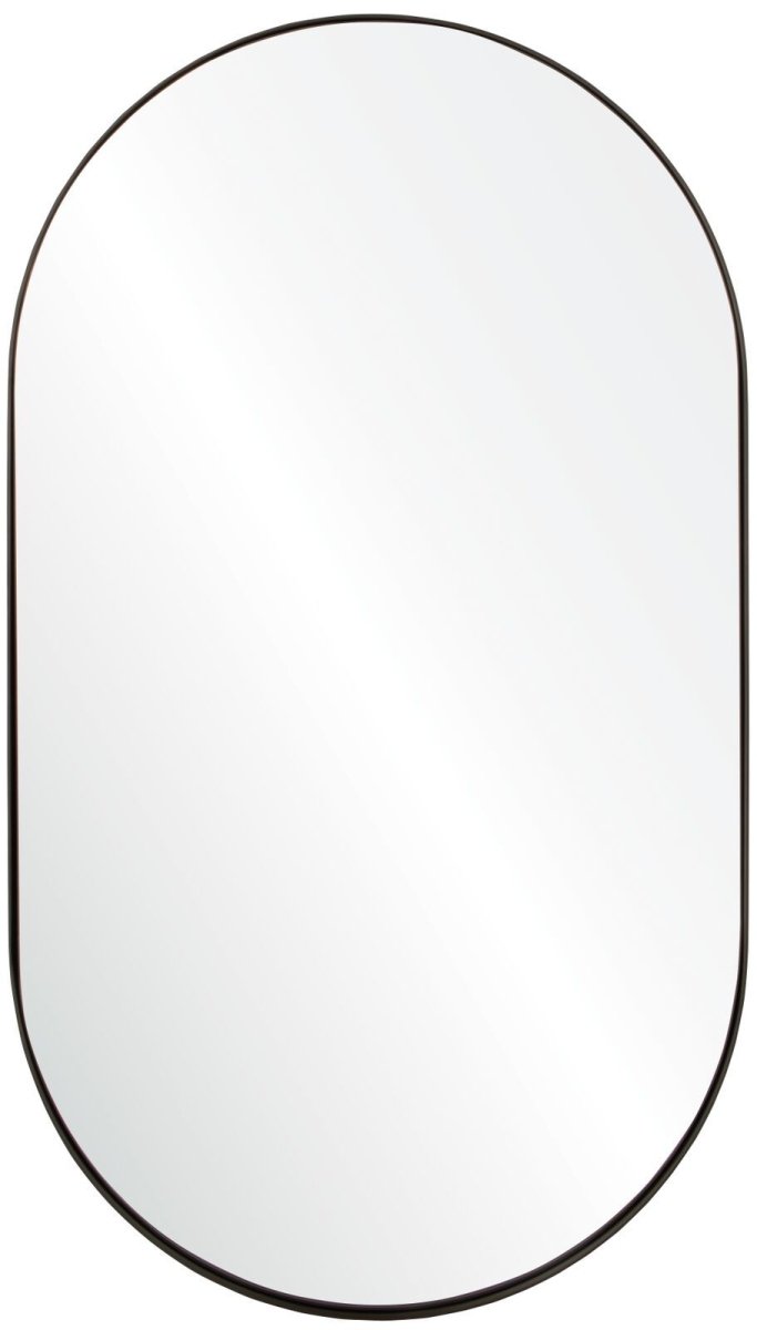 Modern Wall Mirror by Mirror Image Home - Black Nickel Wall Mirror | Fig Linens