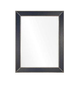 Mirror Image Home - Sheffield Blue Leather Mirror by Barclay Butera | Fig Linens