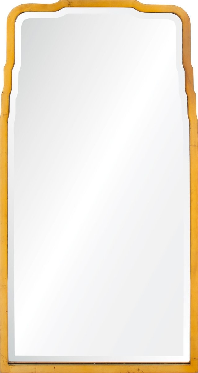 Mirror Image Home - Distressed Gold Leaf Iron Mirror 20336-dgl | Fig Linens