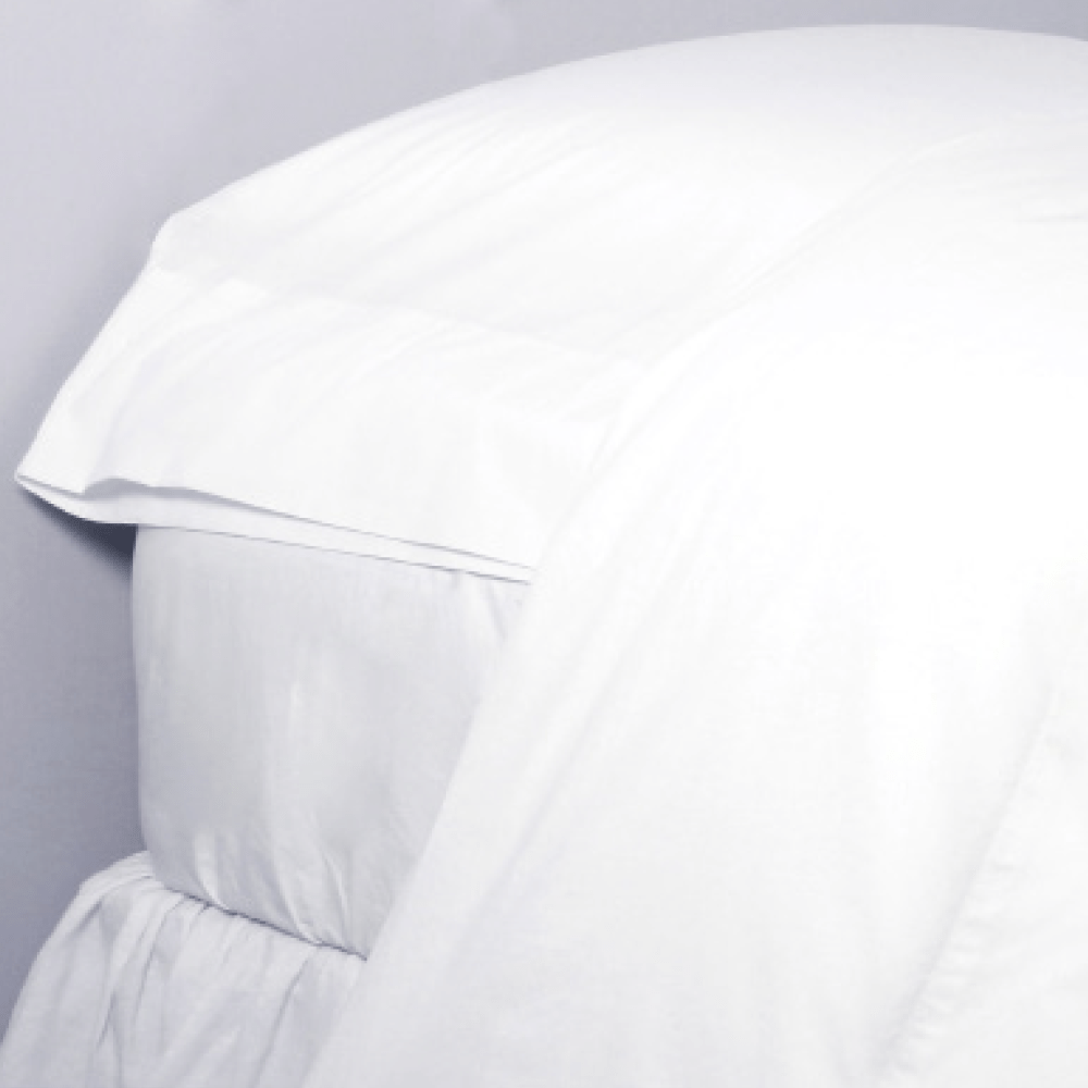 Fig Linens - Pom Pom at Home Bedding - White cotton percale sheets and pillowcases