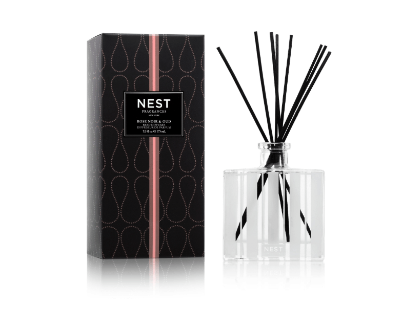 Rose Noir & Oud Reed Diffuser by Nest | Fig Linens
