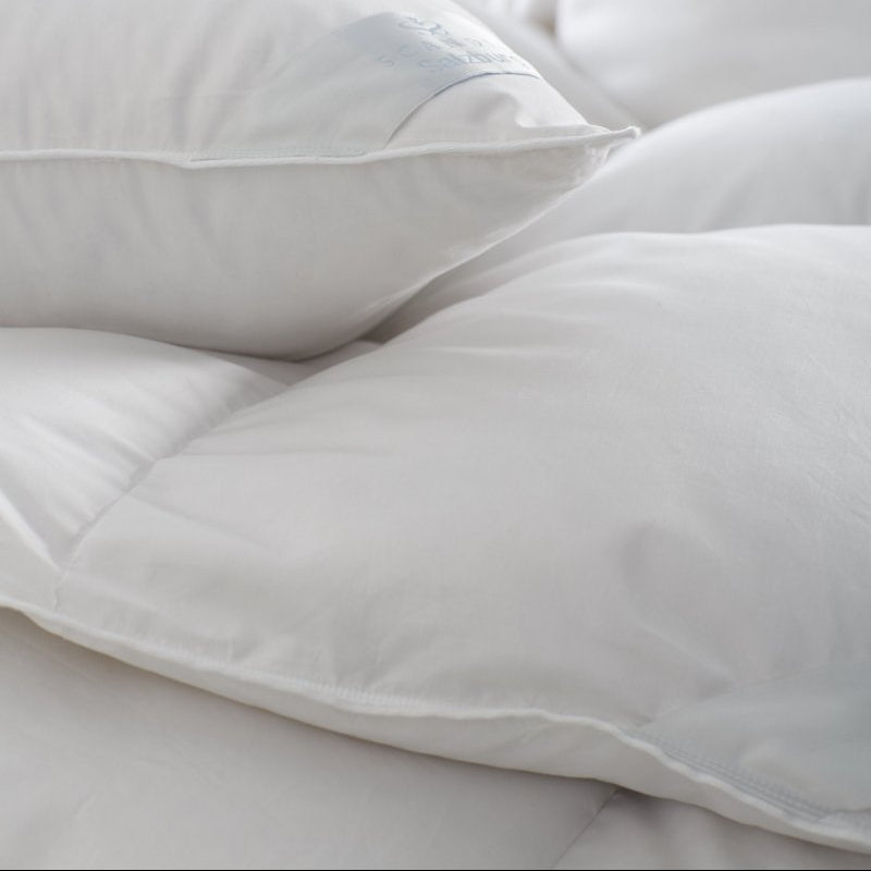 Scandia Luxury Bedding - Salzburg Down Comforter and Pillows - Fig Linens and Home