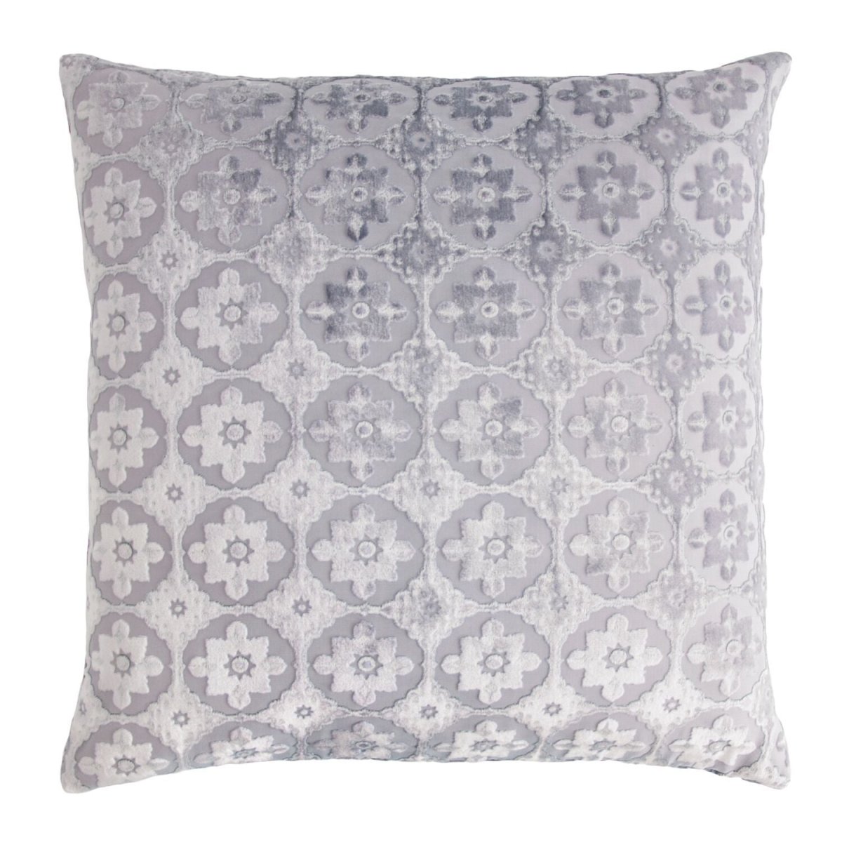 Small Moroccan Silver Gray Velvet Pillows by Kevin O'Brien Studio | Fig Linens