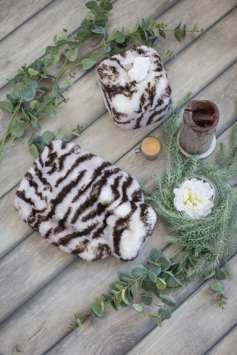 Tiger Faux Fur Hot Water Bottle by Evelyne Prélonge | Fig Linens