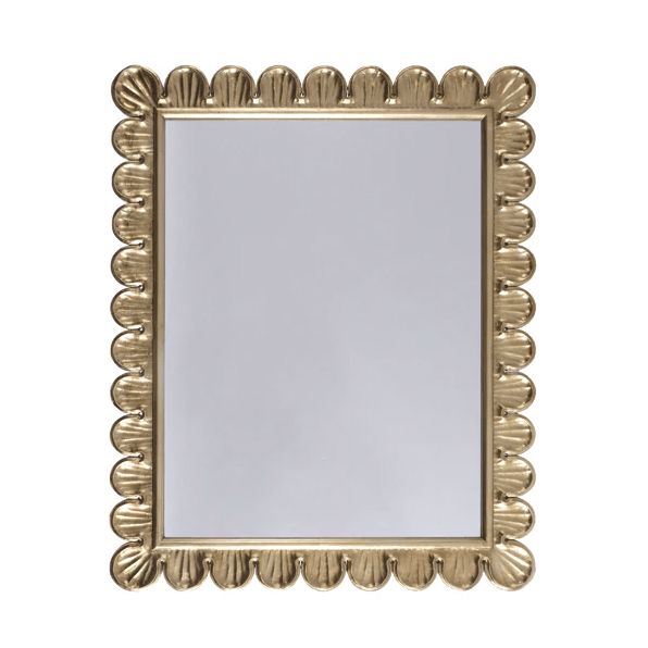 Eliza Large Gold Wall Mirror by Worlds Away | Fig Linens