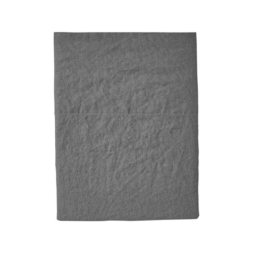 Fig Linens - Alexandre Turpault Beddiing - Nouvelle Vague Stone Grey flat sheet