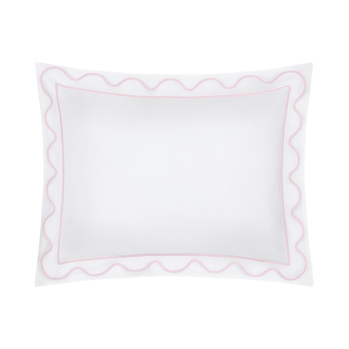 Home Treasures Amalfi Bedding - AMALFI Pillow SHAM - WHITE / INCENSO LAVENDER