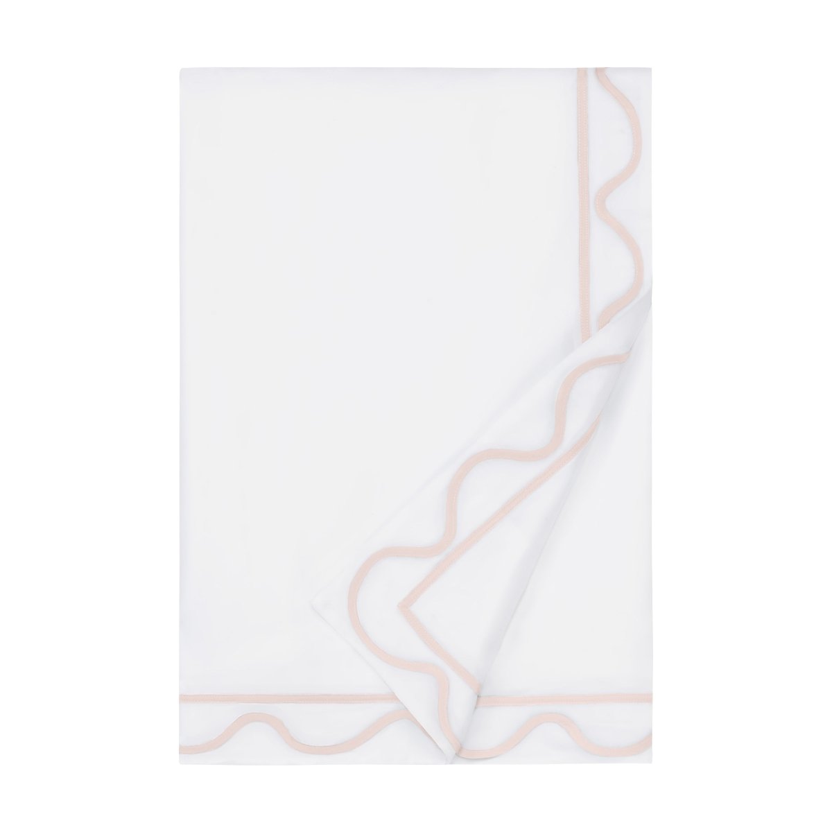 Home Treasures Amalfi Bedding - Amalfi Duvet Cover - WHITE / LT PINK