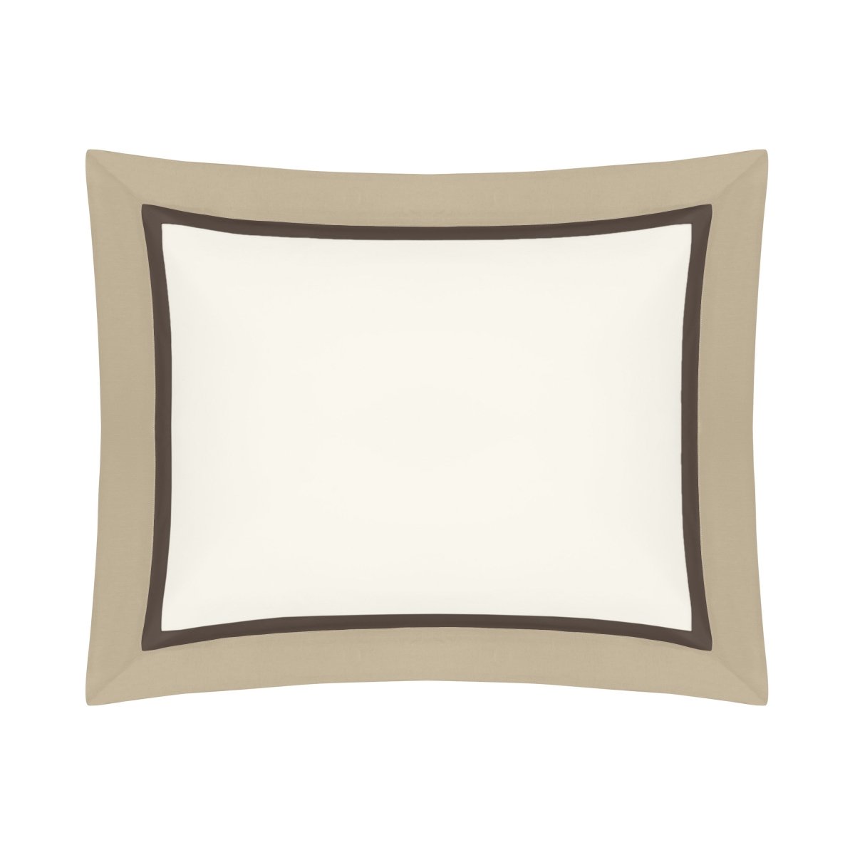 BORDERS BD SHAM - IVORY / CHOCOLATE / CANDLELIGHT