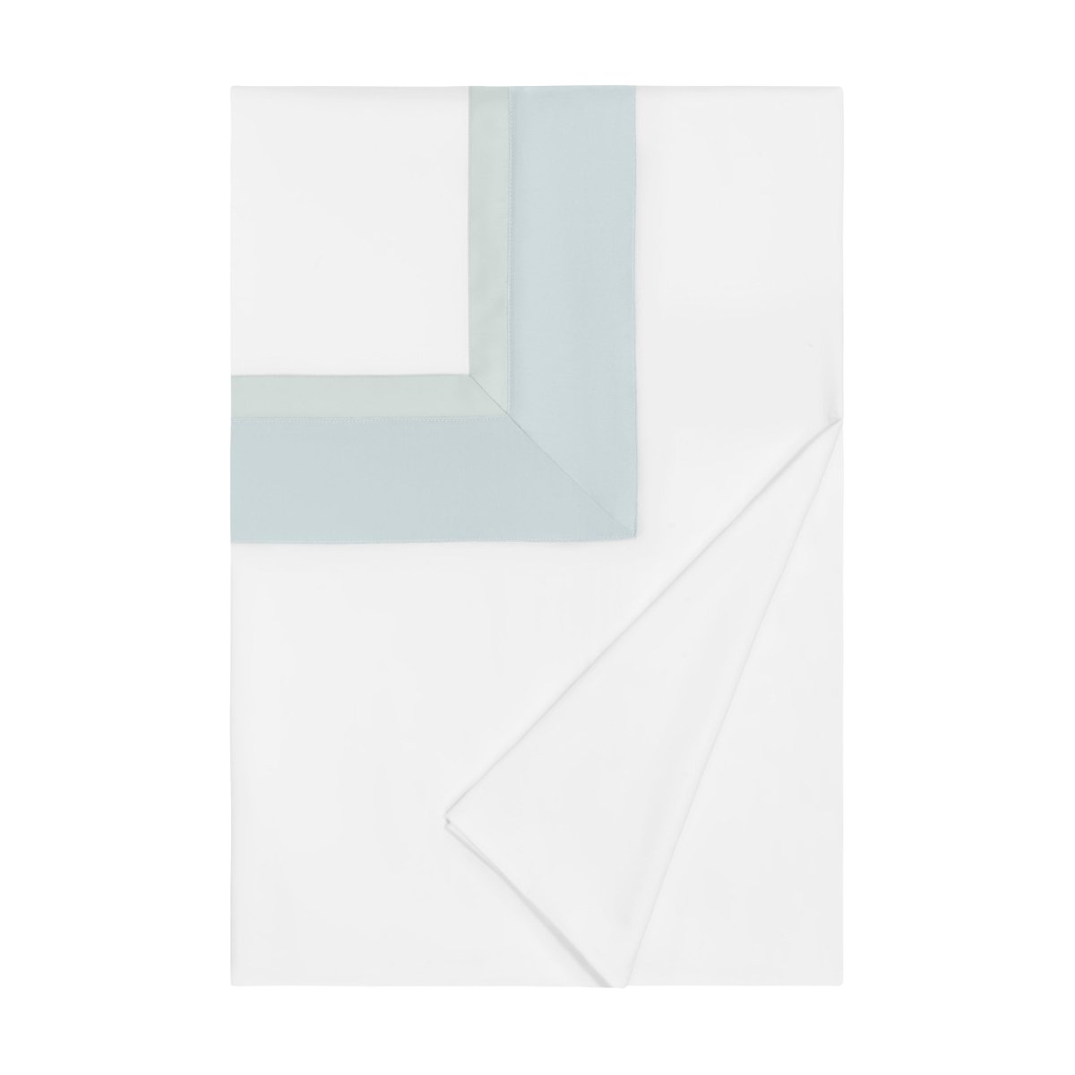 BORDERS TW / TW XL DUVET COVER - WHITE / EUCALIPTO / SION BLUE