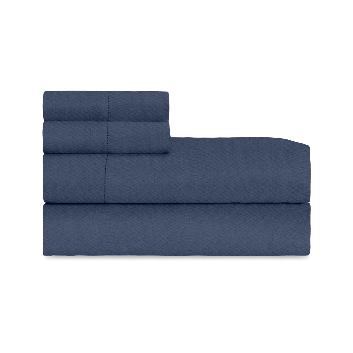 Bed Sheets in Navy | Home Treasures Provenza 100% Linen Bedding at Fig Linens and Home