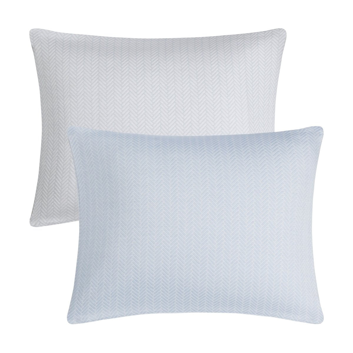Home Treasures Thatcher Cotton Pillow Shams in Marine/Ash | Pillow Covers at Fig Linens and Home