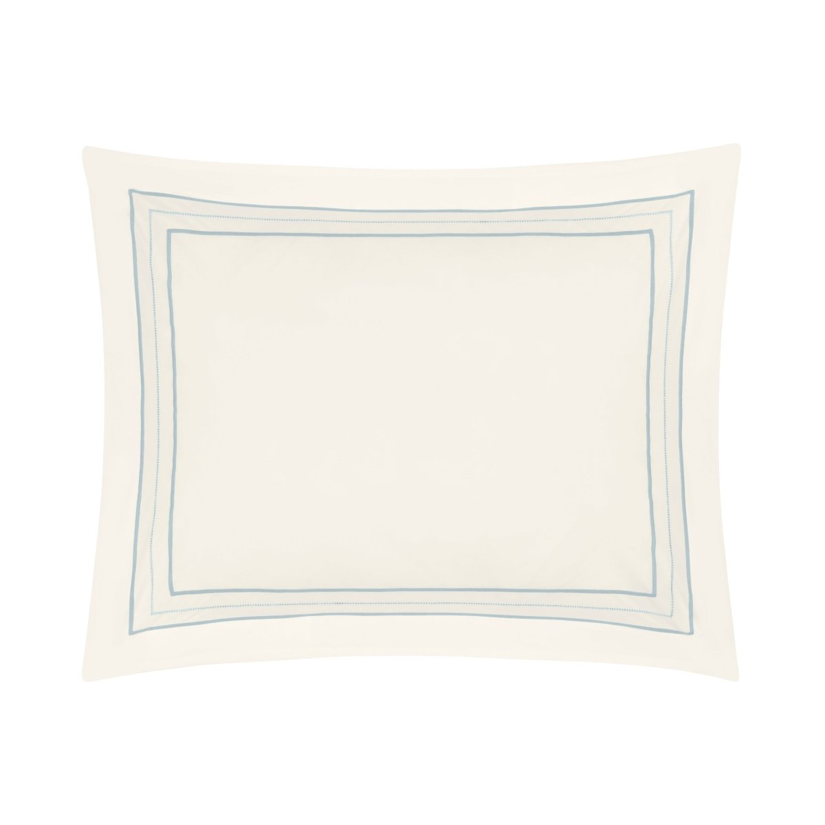 Triad Pillow Sham in Ivory and Sion - Home Treasures at Fig Linens and Home