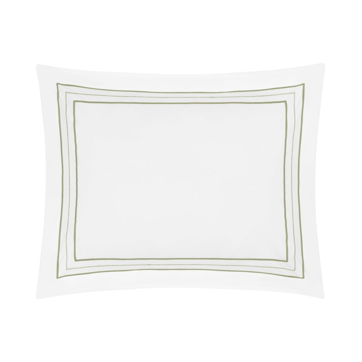 Triad Pillow Sham in White and Piana - Home Treasures at Fig Linens and Home