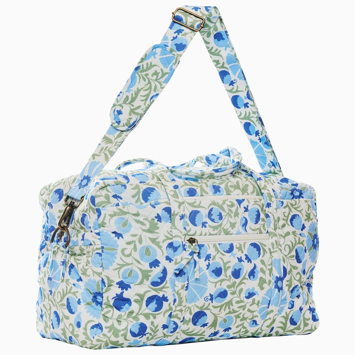 Aadav Sage Duffle Bag by John Robshaw at Fig Linens and Home - 1