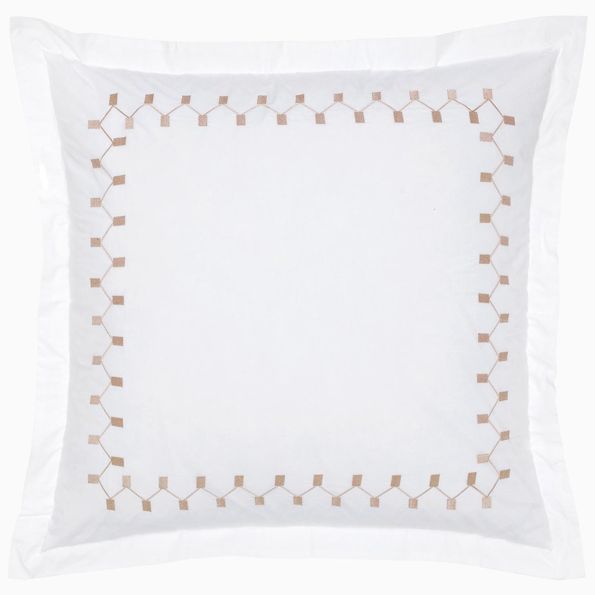 Anketi Natural Border Organic Sham by John Robshaw at Fig Linens and Home - 2