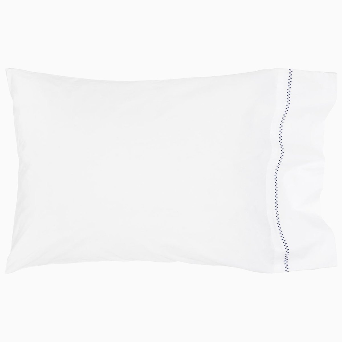 Anketi Navy Organic Pillowcases Pair by John Robshaw at Fig Linens and Home - 3