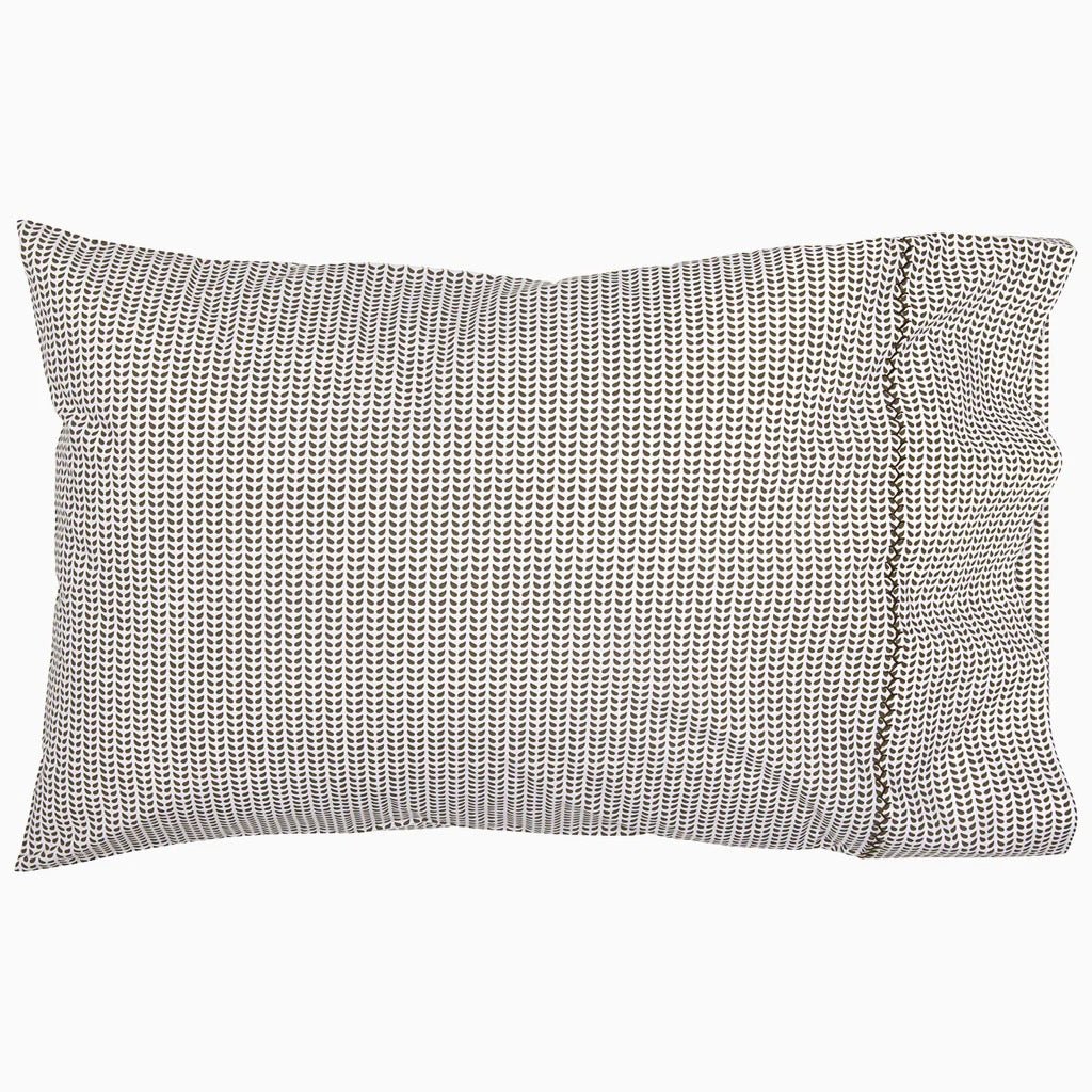 Pillowcases - Cinde Coffee Organic Cotton Sheets by John Robshaw