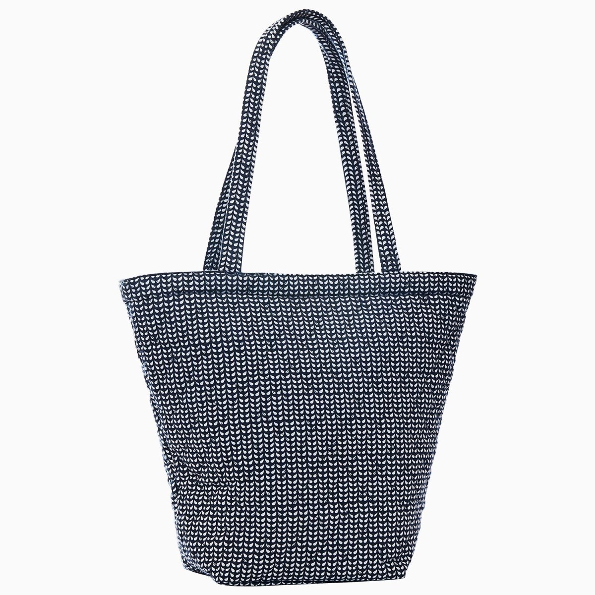 Cinde Indigo Quilted Tote Bag by John Robshaw at Fig Linens and Home - 1