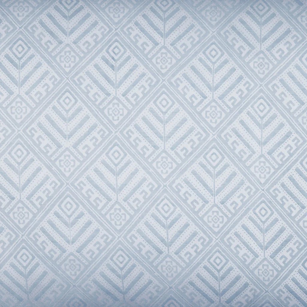 Halana Lapis Cotton Duvet Set by John Robshaw | Blue Swatch of Bedding at Fig Linens and Home
