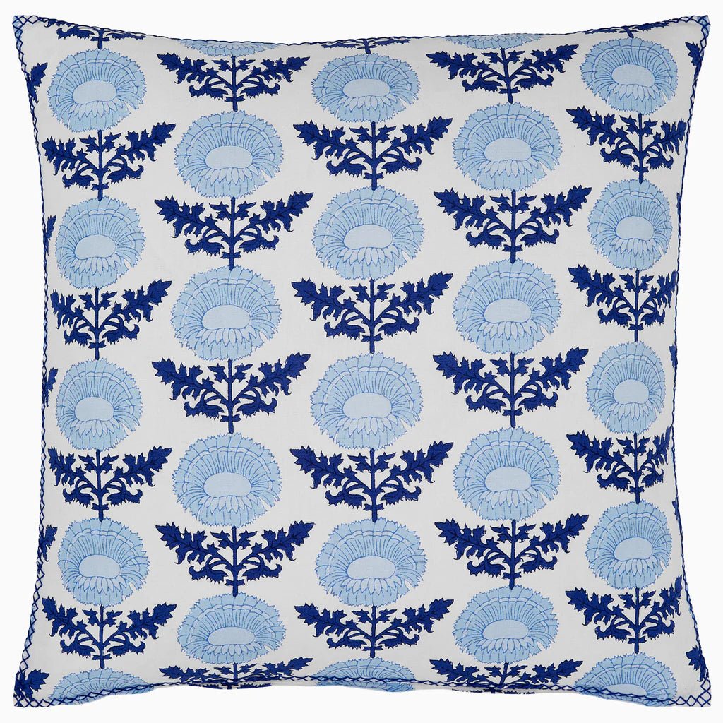 Kaavia Indigo Decorative Pillow by John Robshaw at Fig Linens and Home