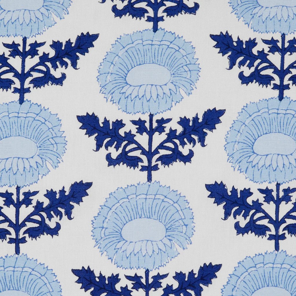 Kaavia Indigo Decorative Pillow by John Robshaw at Fig Linens and Home - Fabric Swatch
