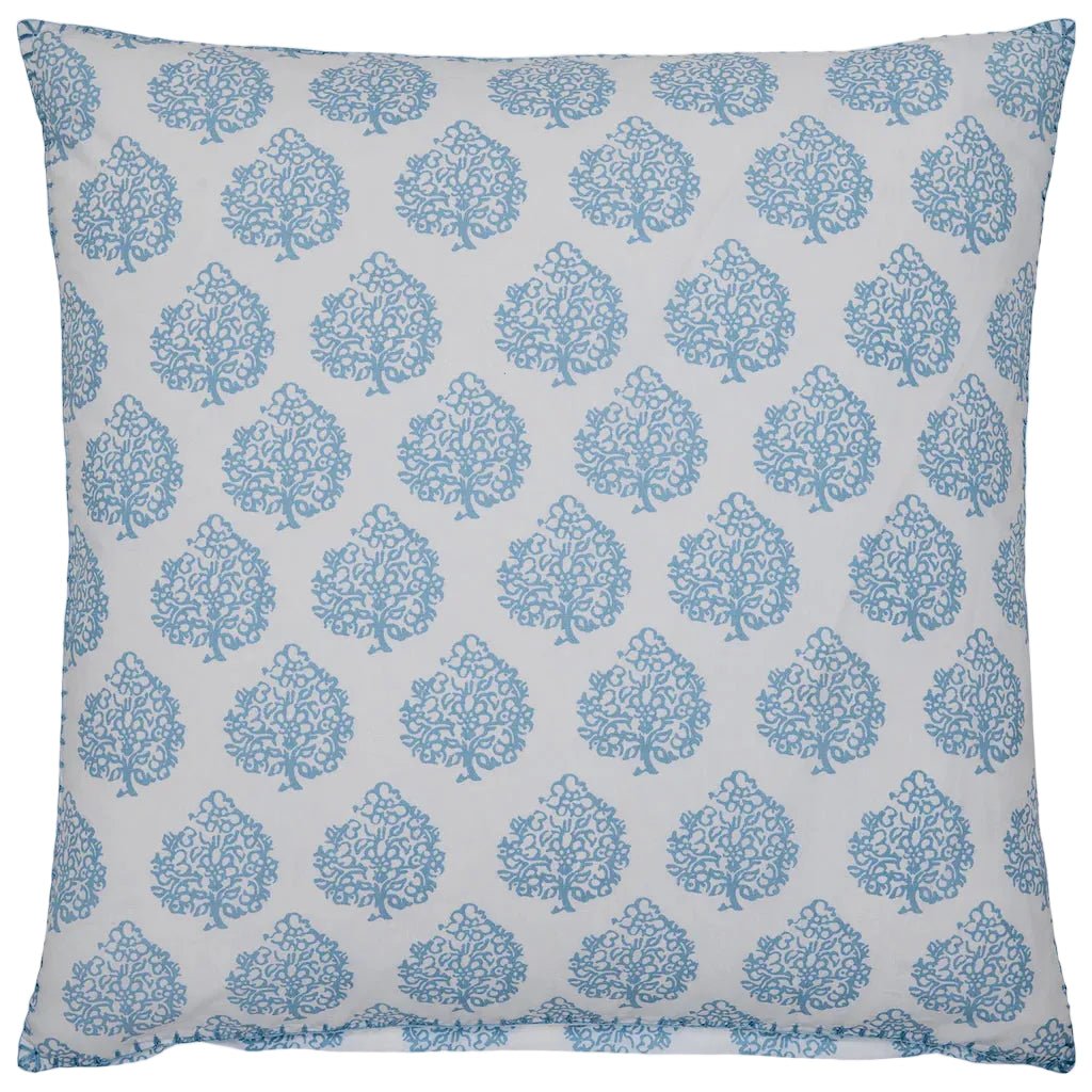 Euro Sham - John Robshaw Mali Light Indigo Organic Bedding at Fig Linens and Home 1