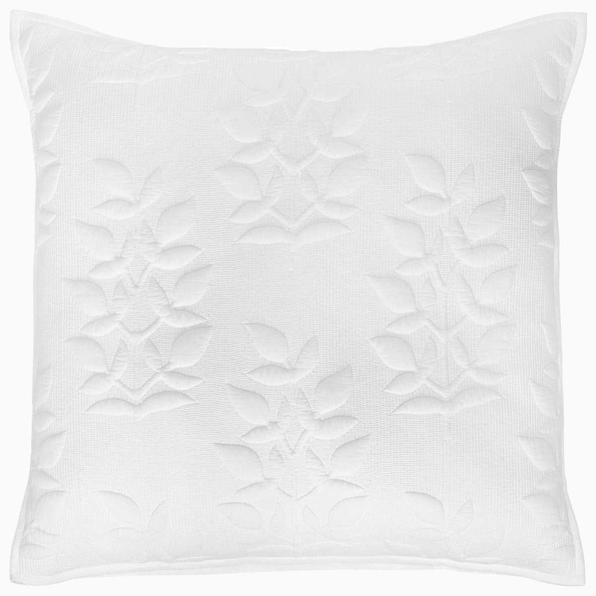 Manya White Organic Sham by John Robshaw at Fig Linens and Home - 2