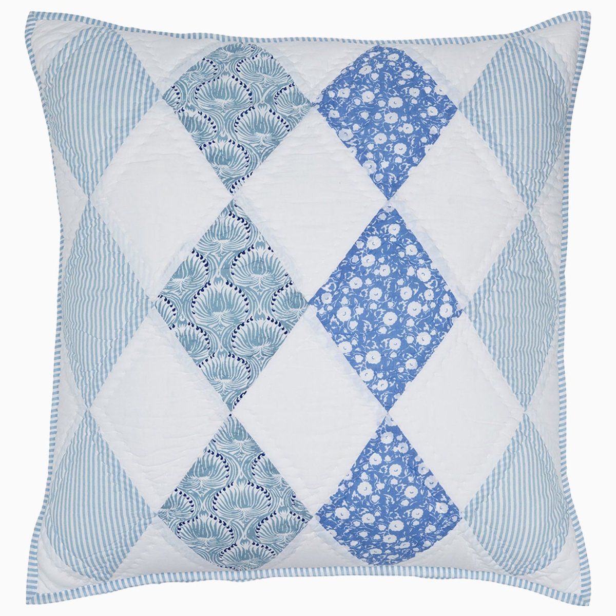 Namit Azure Sham by John Robshaw at Fig Linens and Home - 2