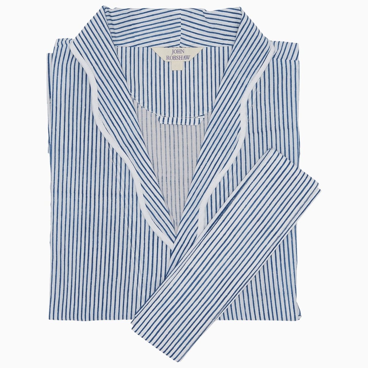 Nandi Indigo Robe by John Robshaw at Fig Linens and Home - 1