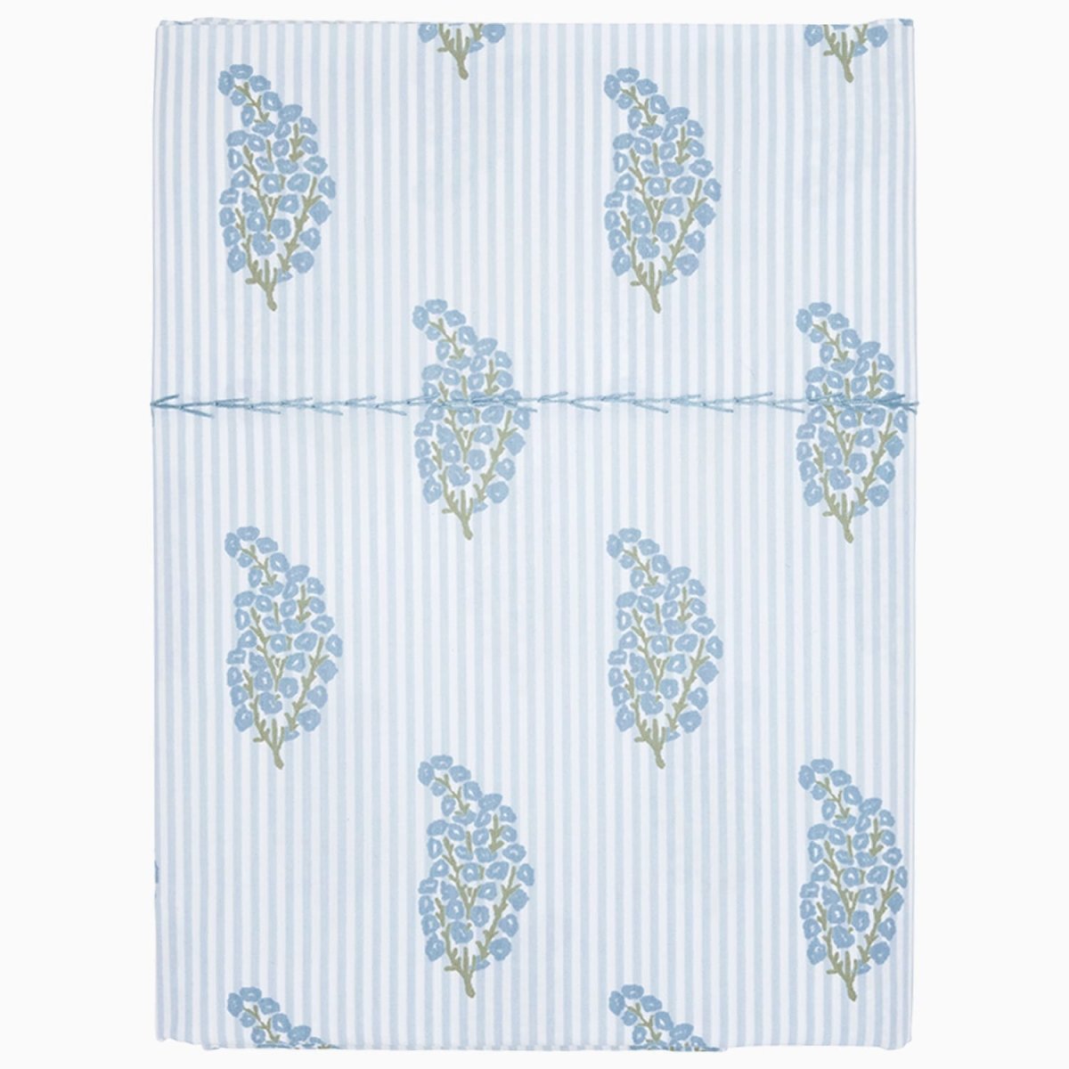 Nirvi Light Indigo Organic Cotton Sheets by John Robshaw at Fig Linens and Home - 2
