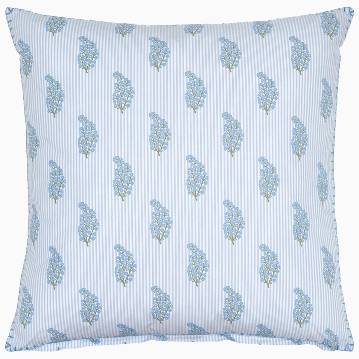 Nirvi Light Indigo Organic Sham by John Robshaw at Fig Linens and Home - 3