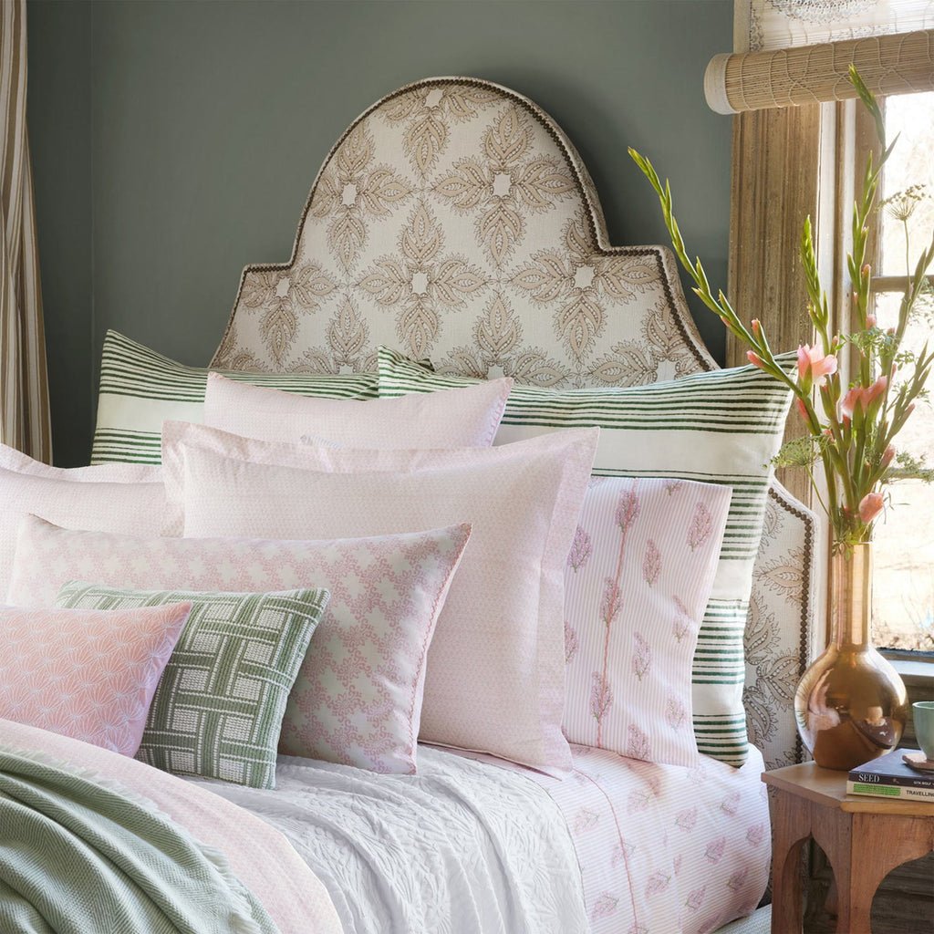 John Robshaw Textiles Poseti Lotus Organic Cotton Pillow Shams at Fig Linens and Home