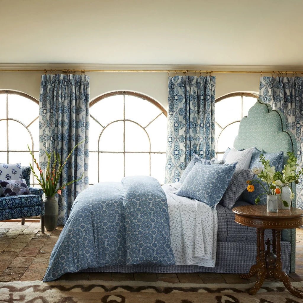 Sahil Indigo Organic Duvet Covers and Shams by John Robshaw at Fig Linens and Home Lifestyle 1