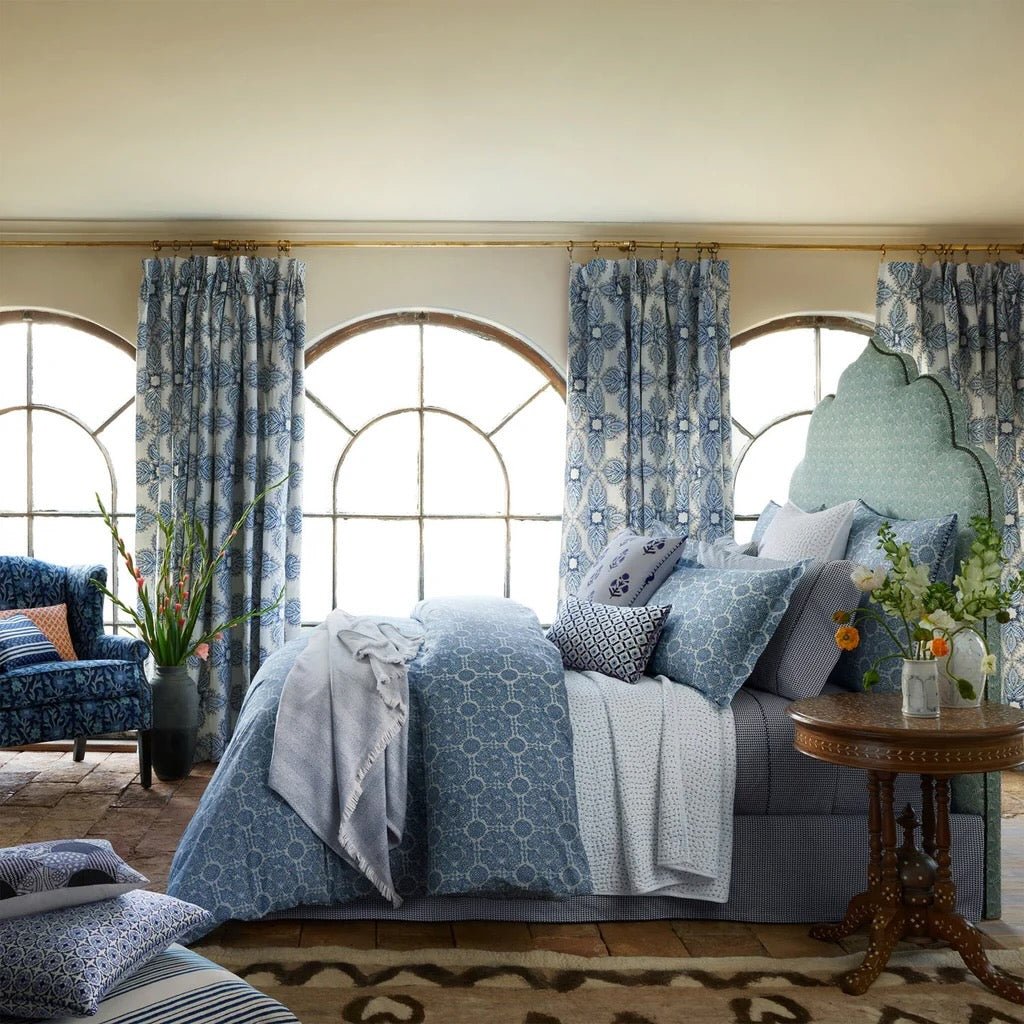 Sahil Indigo Organic Duvet Covers and Shams by John Robshaw at Fig Linens and Home Lifestyle 2