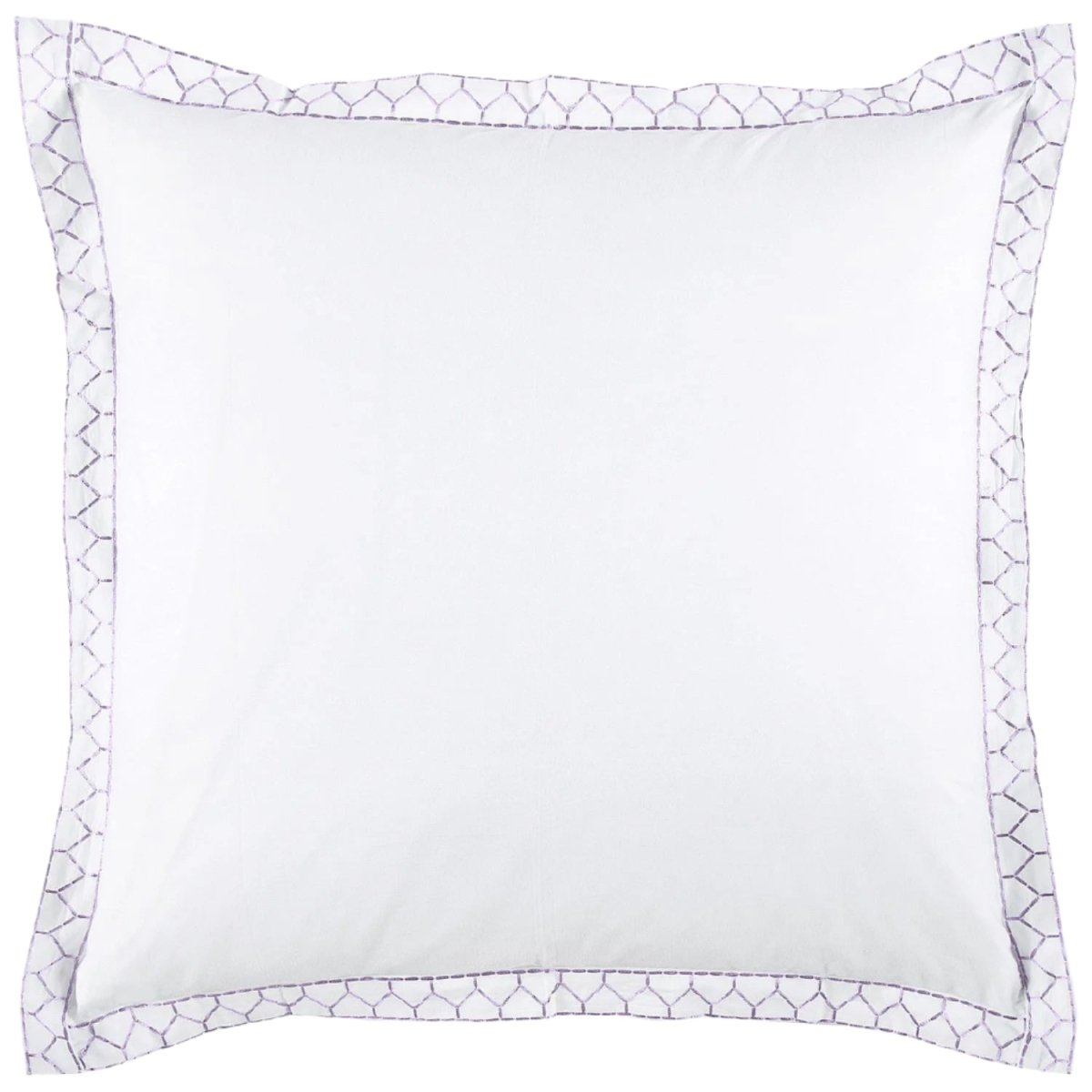 Stitched Lavender Sheet Sets by John Robshaw Euro Sham Lavender at FIG LINENS AND HOME 5