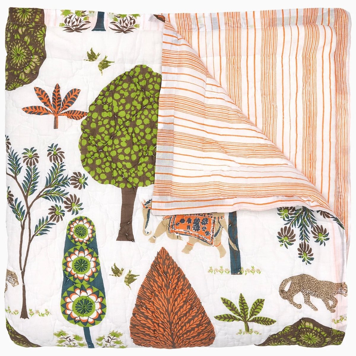 Quilted Coverlet - Vivaan Sand Quilts by John Robshaw Textiles at Fig Linens and Home