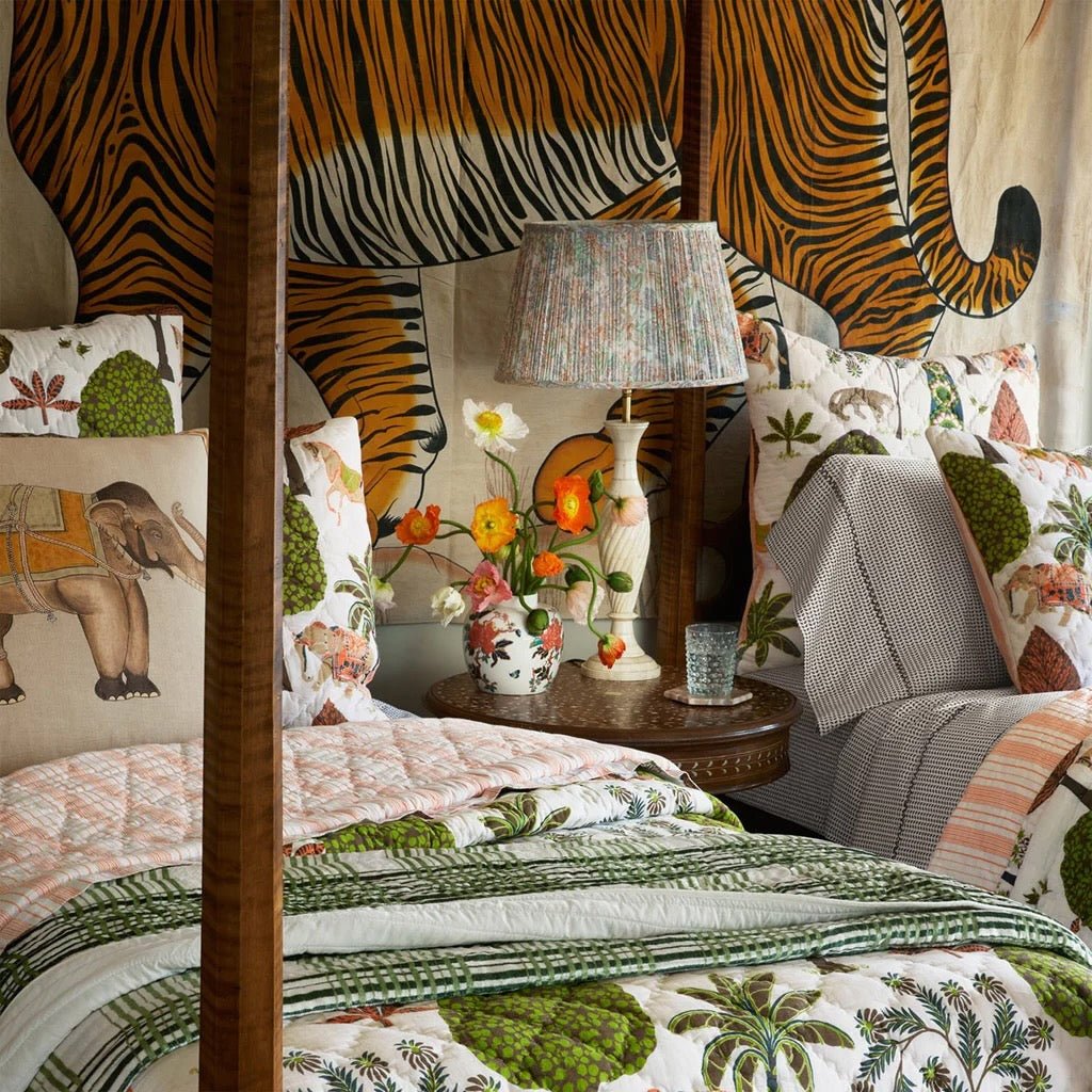 Vivaan Sand Quilts by John Robshaw Textiles at Fig Linens and Home - Lifestyle 3