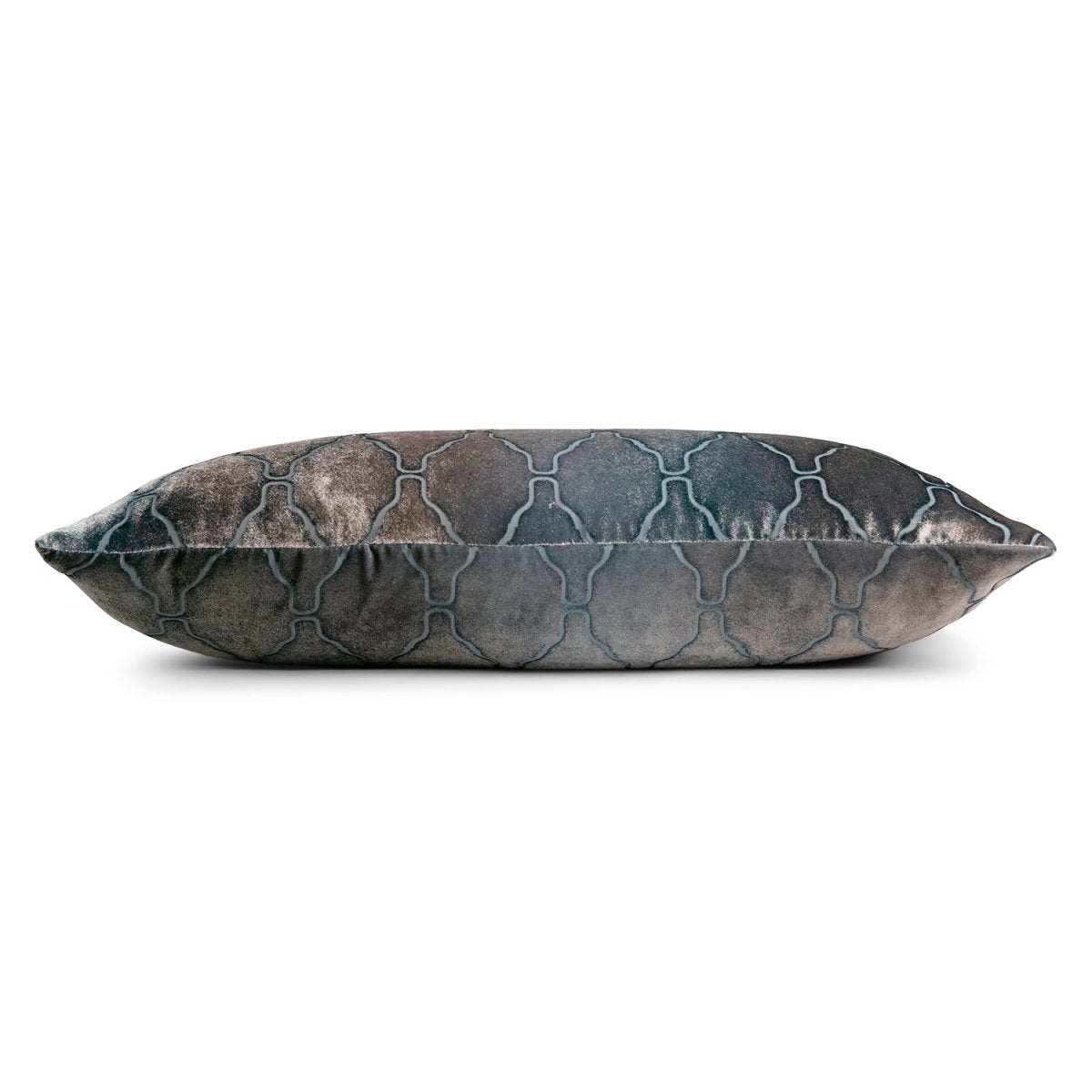 Arches Velvet Burnout Pillow Gunmetal Kevin O'Brien 14x20 Gunmetal at FIG LINENS AND HOME 5