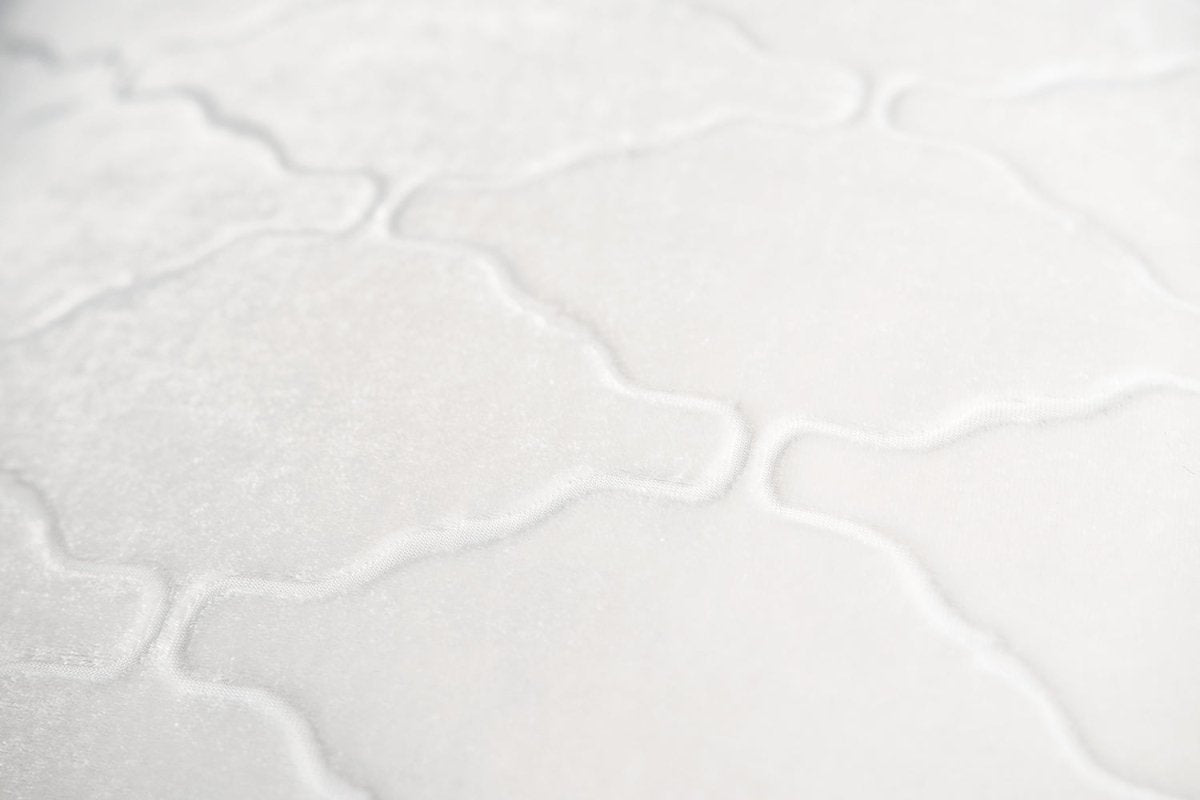 Arches Velvet Burnout Pillow White Kevin O'Brien 14x20 White at FIG LINENS AND HOME 3