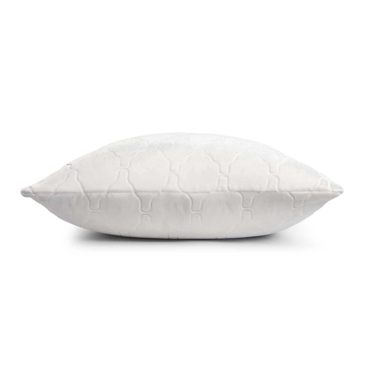 Arches Velvet Burnout Pillow White Kevin O'Brien 14x20 White at FIG LINENS AND HOME 4