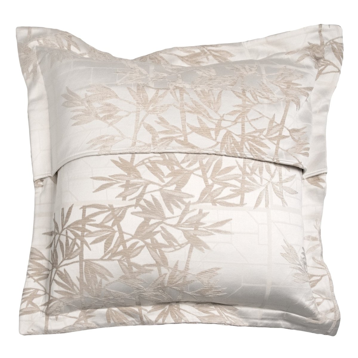 Euro Sham Reverse- Kevin O'Brien Bamboo Taupe Bedding at Fig Linens and Home