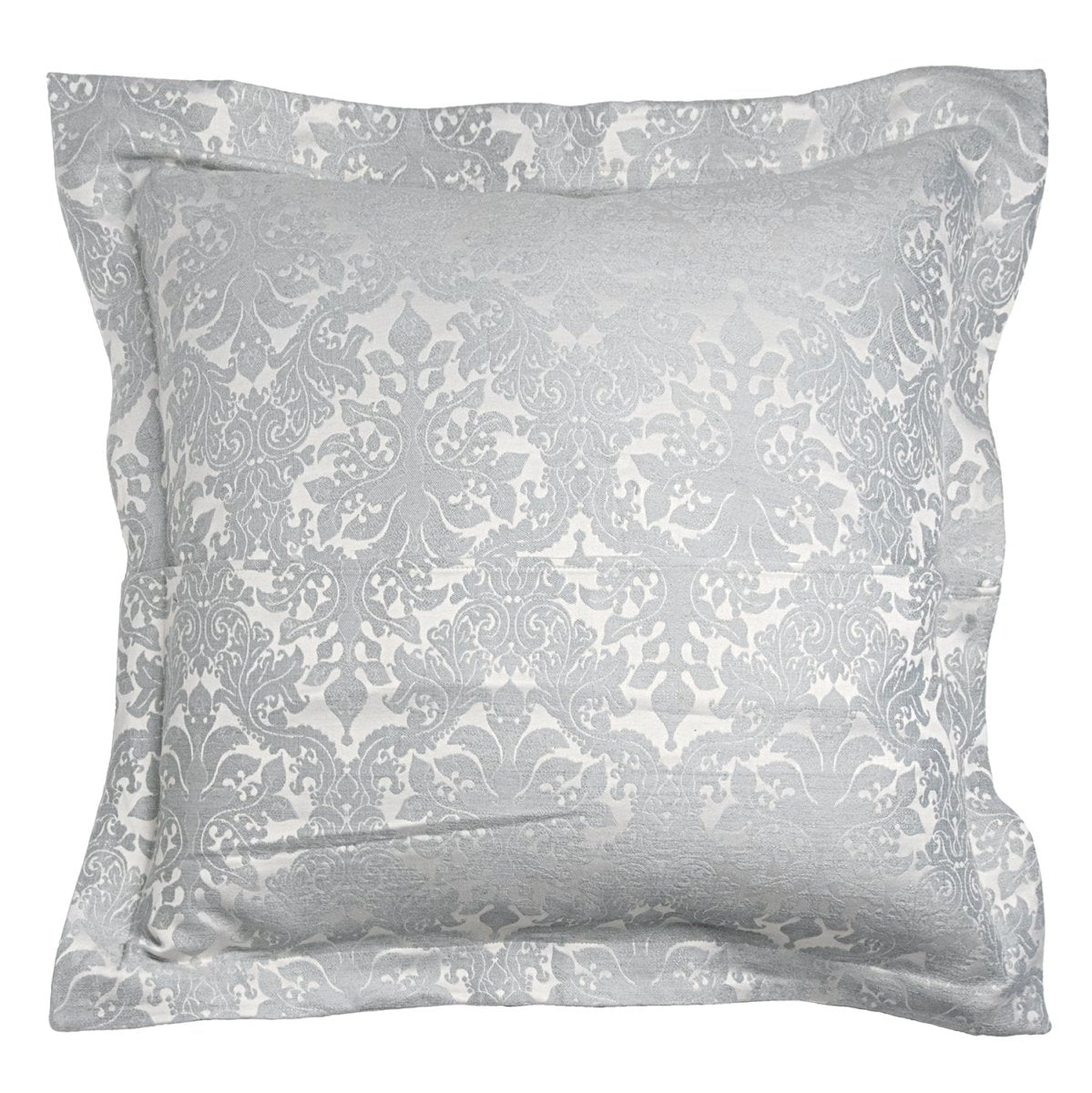 Euro Sham Reverse - Baroque Platinum Bedding by Kevin O'Brien at Fig Linens and Home